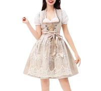 Générique Costume Bavarois Femme, Costume Oktoberfest Femme Grande Taille de Jeune Bavaroise Avec BièRe Robe Dirndl 3 PièCes Dirndi Oktoberfest Deguisement Halloween Vampire Sexy Sexy Halloween