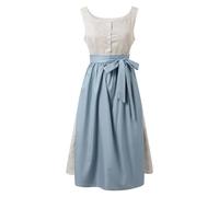 Générique Costume Bavarois Femme, Costume Oktoberfest Femme Grande Taille de Jeune Bavaroise avec BièRe Midi Robe Traditionnelle pour Oktoberfest Set Dirndl Deguisement Vampire Halloween Robe de FêTe