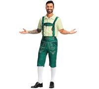 Générique Costume Bavarois Homme, Tenue Bavaroise Homme, Tenue Traditionnelle de la Bière, Costume Déguisement Oktoberfest Western Salopette Costume Oktoberfest Tenue