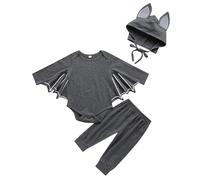 Générique Costume Bebe Halloween, Cape à Capuche Halloween Capes De Cosplay Costumes d'halloween pour BéBé Chauve Souris Deguisement Deguisement Fille Chat Noir Costume d'halloween pour BéBé
