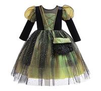 Générique Costume BéBé Halloween, Deguisemenr Halloween Enfant Robe Sorciere Fille Chapeau Costume Effrayant De SorcièRe AraignéE Pour Fille Ensemble De Vetement Cosplay