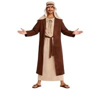 Générique Costume berger, Déguisement de Saint Joseph pour homme, crèche, Noël, carnaval Costume de Berger Médiéval