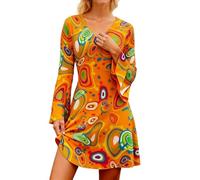 Générique Costume Carnaval 2025, Déguisement Carnaval Cosplay Robe Royal Boho Maxi Florale Hippie années 70 bohème pour Femme, Tenue Festival, fête à thème et Occasions décontractées