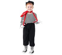 Générique Costume Carnaval Enfant Garçon Déguisement De Clown Avec Chapeau Et Col Festif Pour Spectacle Scène Halloween Et Fête Costume Tenue Amusante Et Originale