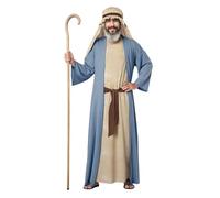 Générique Costume Complet Jésus, Perruque et Barbe, Déguisement Religieux Christ