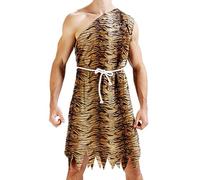 Générique Costume D' Des Cavernes - Costume De Fête De Vacances, Tenue De Cosplay D' De La Jungle Primitive À Imprimé Léopard | Tenue De Cosplay Pour Adultes, Pour Les Événements Scolaires, La Maison