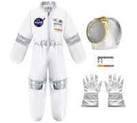 Générique Costume d'astronaute pour enfant - Blanc - Costume d'astronaute - Costume de carnaval - Costume de carnaval