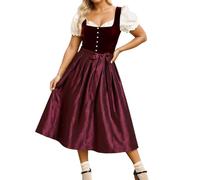 Générique Costume de Bavaroise, Costume Oktoberfest Sexy de Jeune Bavaroise Avec BièRe Robe Oktoberfest Pour Carnaval, Tenue Sexy Halloween Femme Halloween Femme Vampire