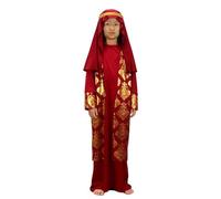 Générique Costume de Berger pour Enfant Garçon Déguisement de Saint Joseph Comprend Tunique Coiffe Costume de Crèche de Noël Pantomime Personnage Biblique Thème de Noël Dress Up Carnaval