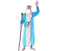 Générique Costume de Berger Saint Joseph Adulte - Gilet, Ceinture, Coiffe et Tunique - Costumes de Noël et Nouvel An pour Fêtes Costumées - Idéal pour Homme Adulte - costume berger adulte