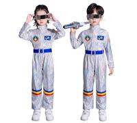 Générique Costume De Carnaval Pour Enfants Future Tech Astronaute Costume For Enfants Space Robe Up Jeu De Fausse Identité Fête Performance Outfit Parfait Pour Le Jeu De Rôle