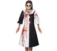 Générique Costume de Clo-wn tueur adulte, costume de Clo-wn d'Halloween adulte, costume sanglant de tueur de Clo-wn maléfique pour les costumes d'Halloween effrayants, jeu de rôle