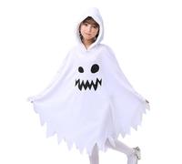 Générique Costume de cosplay fantôme | Glow in the Dark Hoodies Cloak | Blanc Glowing Cloak pour Halloween Masquerade Carnival Role Play Thème des fêtes, s'habiller