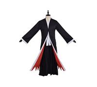 Générique Costume De Cosplay Kurosaki Ichigo Tenue Uniforme Kimono Noir Cape, Ensemble Complet,L-Black