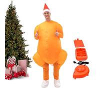 Générique Costume De Dinde Gonflable,Tenue Gonflable De Poulet De Noël Pour Corps Complet - Déguisements de Thanksgiving Tenue de Dinde | Pour Adultes, Famille, Amis, Femme, Mari, Père
