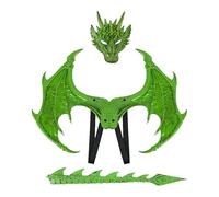Générique Costume de Dragon pour Tout-Petit,Set De Cosplay Ailes Et Queue D Halloween | Ensemble Charmant Costume de Dragon Halloween pour Mascarade, Carnaval, Fête, Scène, Théâtre, Cosplay, École
