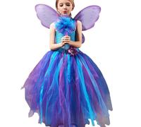 Générique Costume De Fée Pour - Avec Ailes Robe de Mode de Concours,Costume De Fée Pour Tout-Petits | pour Maquillage Scène Performance Cosplay Fête Festival Noël Vacances Fierté
