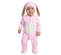 Générique Costume de lapin pour bébé - Tenue de Pâques - Adorable - Combinaison douce - Avec oreilles de lapin - Combinaison mignonne pour les séances photo de Pâques