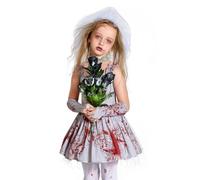 Générique Costume De Mariée Morte Accessoire Photo Cosplay Robe Effrayante