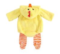Générique Costume De Petit Poussin Pour Bébés Deguisement Paques Unisexe Bebe Animaux Combinaisons avec Capuche Poussin Carnaval Costume pour Halloween Carnaval Cosplay