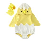 Générique Costume De Petit Poussin Pour Bébés Deguisement Poussin Bebe Unisexe Bébé Poussin À Capuche Animaux Combinaisons À Capuche De Dessin Animé Déguisement Bébé Oeuf Le coq Poules