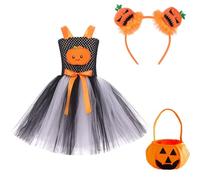 Générique Costume De Petite Sorcière Violette Bébé La Robe Fille 8 Ans Ceremonie Déguisements Halloween Vêtements D’Été Amusants Déguisement Chapeau Sorciere (#A1 Le noir,7-8 ans)