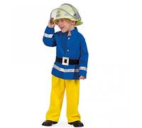 Generique Costume de pompier pour enfant Bleu/jaune/noir