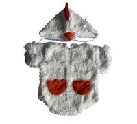 Générique Costume De Poulet Pâques Pour Bébé Filles Et Garçons Combinaison Nouveau-Né Fille Garçon Oeuf Tenue Poussins Bebe Déguisement Bunny 6/12 Mois Cadeau Paques (b#Blanc,3-6 mois)