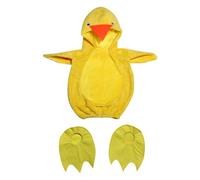 Générique Costume De Poussin Paques Pour Bebe Enfant Tenue Poussins Pâques Garçon Barboteuse Filles Et Combinaison Bunny Rabbit Baby Fancy Dress Deguisement Poule Hiver Garcon (Jaune-B,3-4 ans)