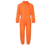 Générique Costume de Prisonnier pour Homme et Femme, Combinaison de Prison pour Halloween, Combinaison Prisonnier Orange pour Halloween, Cosplay, Carnaval, La Fête