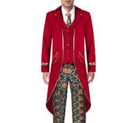 Générique Costume de queue-de-pie d'Halloween | Habillage de costume de queue de pie vintage médiéval | Costume médiéval d'Halloween Tailcoat Cosplay Party Prop Outfit