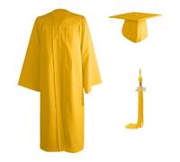 Générique Costume De Remise De Diplôme - 2026 Toge Diplome Robe Unisexe Pour Lycée Et Université Vetement Comprend Robe Un Chapeau À Gland Americain Adulte Femme Homme Ensemble