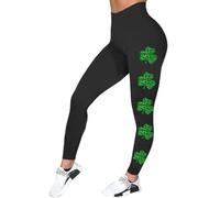 Générique Costume de St Patrick pour Femme - Legging Doux et Doux pour la Saint-Patrick - Trèfle Irlandais - Collants de Gym et de Yoga - Trèfle de Noël - Taille Haute - Contrôle du Ventre #1