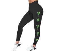 Générique Costume de St Patrick pour Femme - Legging Doux et Doux pour la Saint-Patrick - Trèfle Irlandais - Collants de Gym et de Yoga - Trèfle de Noël - Taille Haute - Contrôle du Ventre #1