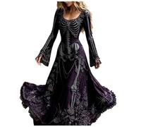 Générique Costume d'halloween Gothique Femme Robe De Fête Vampire Look Usé pour Les Fêtes À Thème d'halloween Et Les Rassemblements Entre Amis
