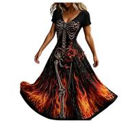 Générique Costume d'halloween Gothique Femme Robes De Fête Vampire Look Usé pour Les Fêtes Thème d'halloween Et Les Rassemblements Entre Amis