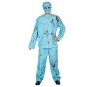 Générique Costume d'Halloween Homme Déguisement Chirurgien Professionnel pour Événements Cosplay et Spectacles (Light Blue, L)