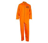 Générique Costume d'Halloween orange pour homme et femme - Unisexe - Costume prisonnier - Cosplay - Carnaval - Décoration de fête - Combinaison de prisonnier