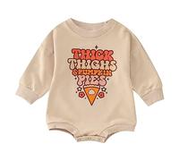 Générique Costume d'halloween pour bébé Body Halloween Tenue Unisexe Fille Barboteuse Citrouille Chaud Survêtement Nouveau-né