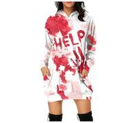 Générique Costume d'Halloween pour Femme Robe Rétro Médiévale Renaissance Viking de Soirée Cocktail Elegante Vintage A-Line Toussaint cosplay, Halloween, carnaval