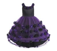 Générique Costume d'halloween pour Fille,Enfant Deguisement Médiévale Costumes et de Carnaval Sorcière Enfant Halloween Ensemble Robe avec sanglante Fêtes, Anniversaires, 2-10 Ans