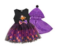 Générique Costume d'halloween pour Fille,Gothique Lolita Robe Halloween Family Fantaisie de Bal la Renaissance Ensemble Deguisement Fille Squelette Carnaval, Cosplay