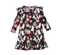 Générique Costume d'halloween pour Fille Medievale Cocktail Rockabilly Dresses Déguisement Enfant Sorcière Deguisement Carnaval Robe de Soirée Halloween Cosplay Fête
