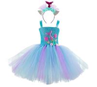 Générique Costume d'halloween pour Fille Vêtements Carnaval Cosplay Déguisement Enfant de Princesse Halloween Ensemble Robe avec sanglante Fêtes, Anniversaires, 2-10 Ans