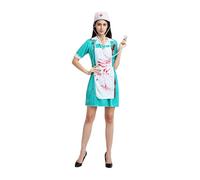 Générique Costume d'Infirmière Sanglant pour Femmes,Déguisement d'Infirmière pour Halloween - Ensemble de Déguisement Cosplay pour Adultes et pour Fêtes à Thème Horreur et Événements