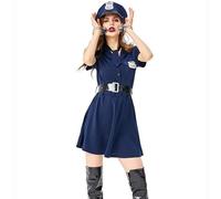 Générique Costume d'officier de Police féminin Mince, Costume d'halloween, représentation sur scène, Costume Sexy, Tentation Uniforme, Cosplay