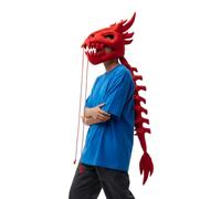 Générique Costume Doudou Squelette de Dinosaure,Accessoire De Tête En Crâne 3D Et Costume D'Épine Dorsale - Tenue Adulte Réaliste et Amusante - Pour Fête D'Halloween, Soirée Déguisée Et