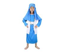 Générique Costume Enfant Berger Déguisement de Saint Joseph pour Enfants Garçon Comprend Tunique Coiffe Costume de Crèche de Noël Pantomime Personnage Biblique Thème de Noël Dress Up Carnaval