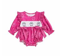 Générique Costume Enfant Deguisement Halloween Bebe Fille Garçon,Combinaison Blanche Pure avec Un Joli Imprimé Dessin Animé VêTements pour Enfant 0 à 18 Mois