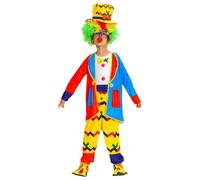 Générique Costume Enfant Garçon Déguisement Bouffon De Cour Pour Scène Et Carnaval Tenue De Spectacle Avec Ceinture Et Chapeau Déguisement Carnavalesque Garçon Rigolo